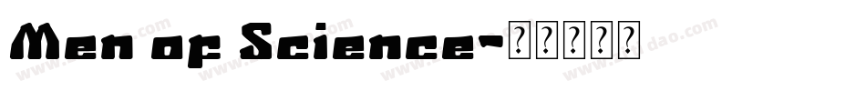 Men of Science字体转换